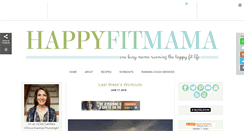 Desktop Screenshot of happyfitmama.com